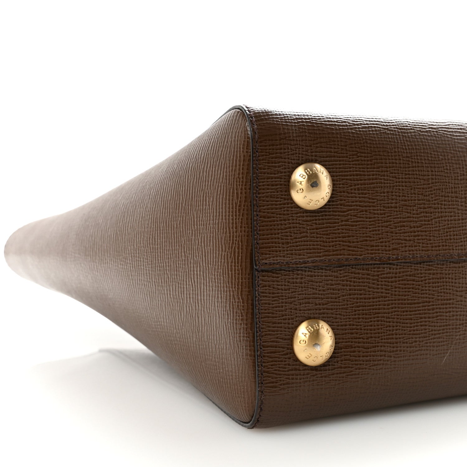 Dolce & Gabbana Vitello Stampa Shopping Tote Brown 8 of 9