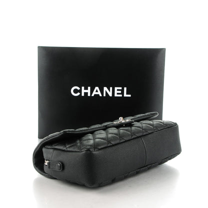 Chanel Caviar Quilted Jumbo Easy Flap Black 4 of 8