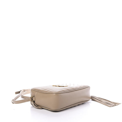 Saint Laurent Calfskin Matelasse Monogram Lou Camera Bag Dark Latte 4 of 9