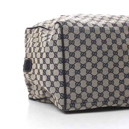 Gucci GG Monogram Web Medium Collapsable Carry On Duffle Navy 9 of 12