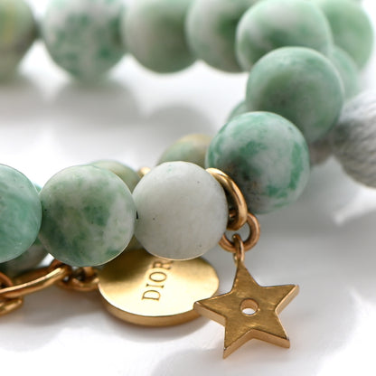 Christian Dior Metal Gray Hawk Jardin Double Bracelet Green Gold 8 of 8