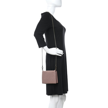 Bottega Veneta Nappa Intrecciato Chain Wallet Deco Rose 2 of 10