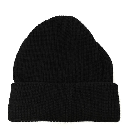 Chanel Cashmere Logo Beanie Hat Black White 3 of 4