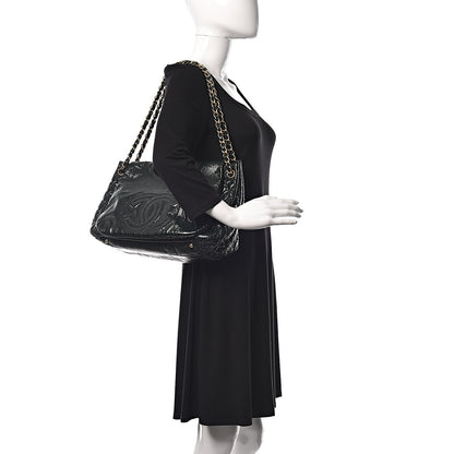 Chanel Vinyl Rock and Chain XL Flap Dark Green 2 of 13