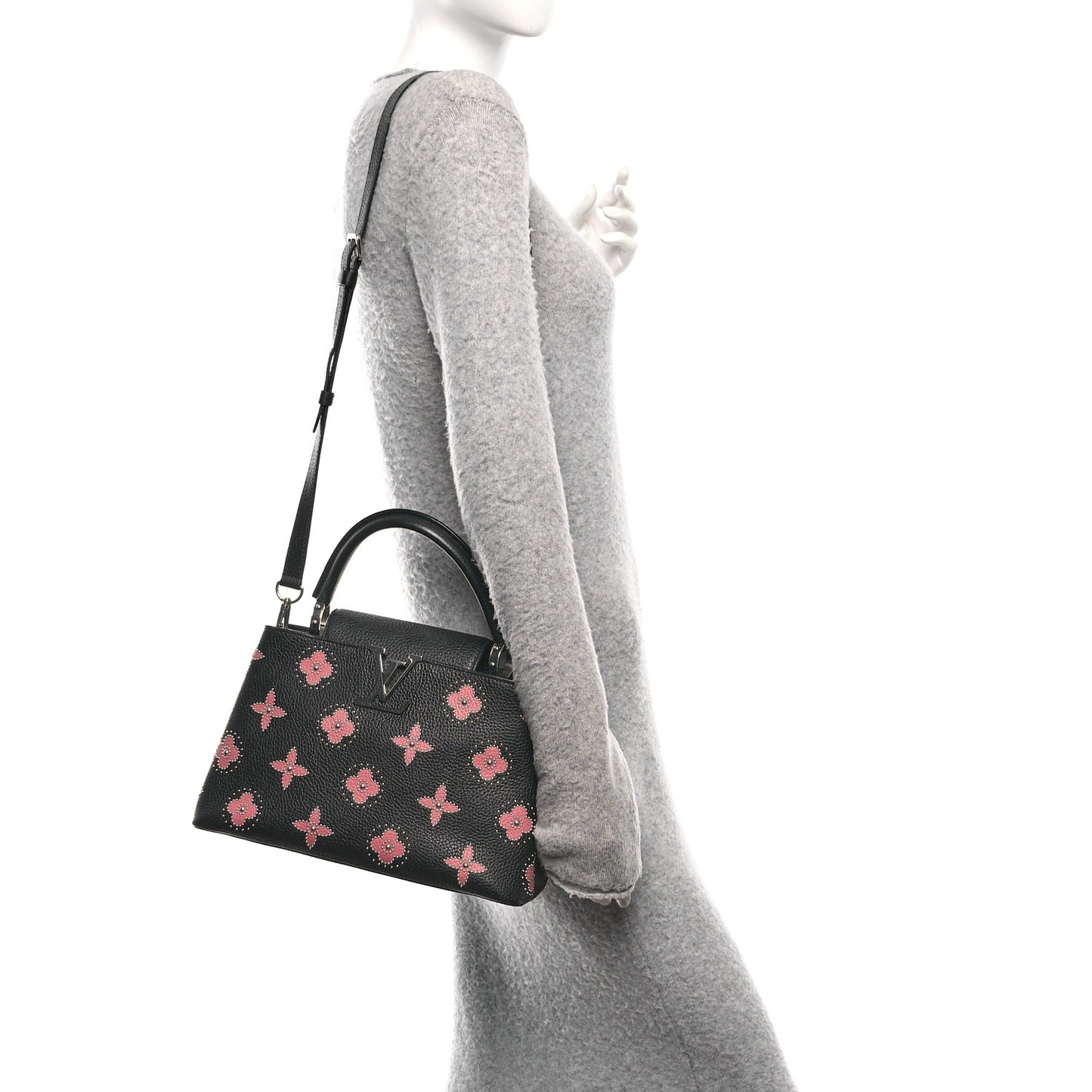 Taurillon Flowers Capucines PM Black