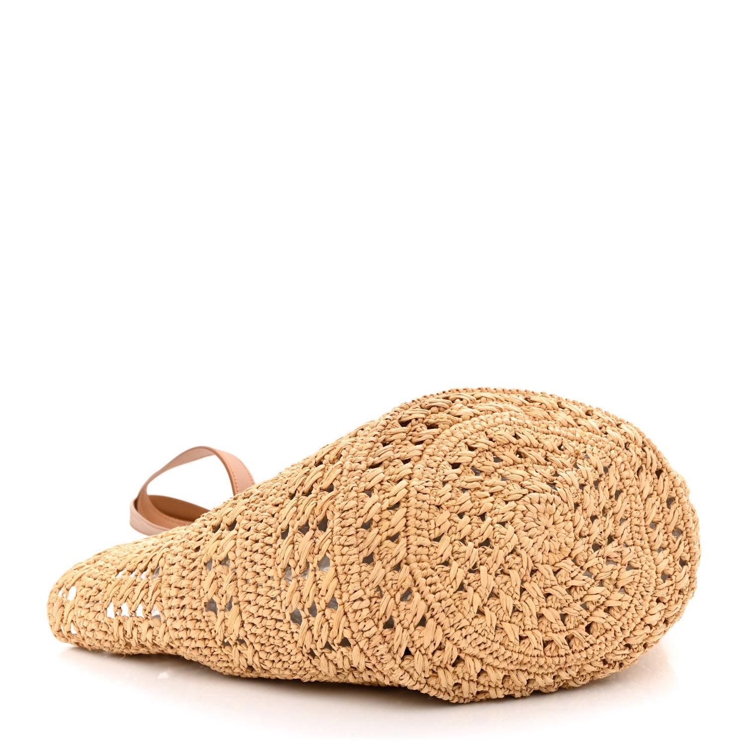 Saint Laurent Raffia Calfskin Small Panier Tote Naturel 4 of 10