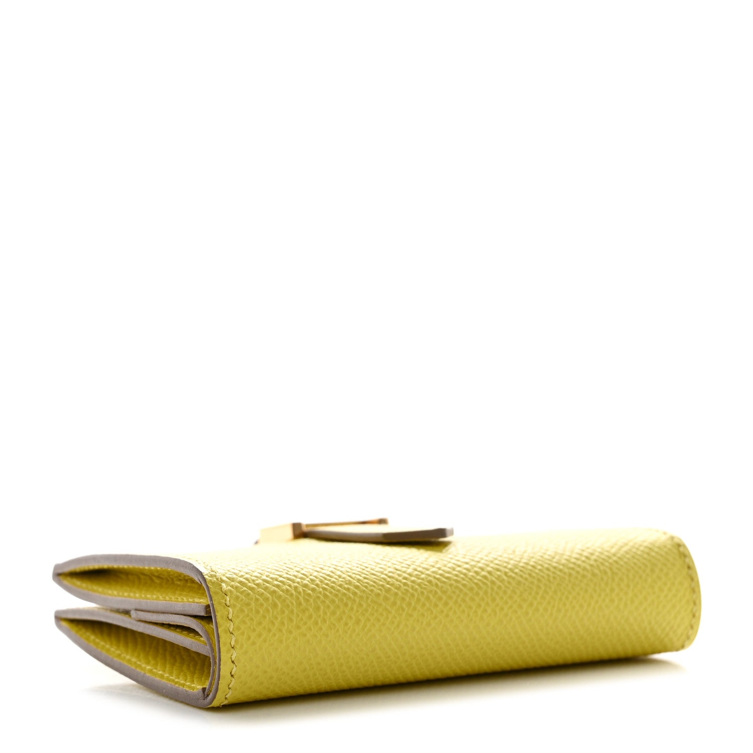 Hermes Epsom Mini Bearn Wallet Lime 4 of 8