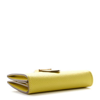 Hermes Epsom Mini Bearn Wallet Lime 4 of 8