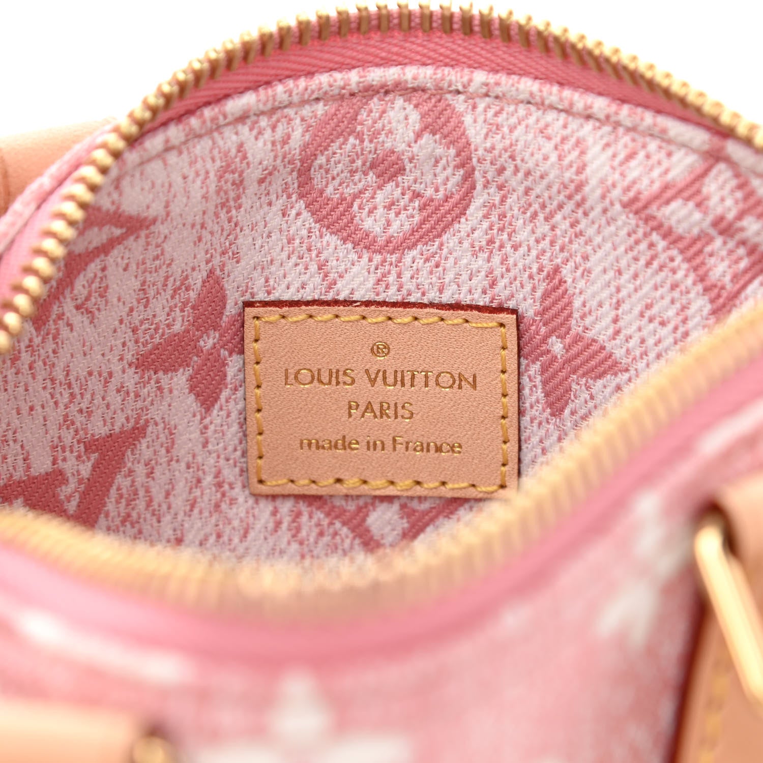 Louis Vuitton Monogram Jacquard Denim Nano Speedy Bandouliere Pink 6 of 7