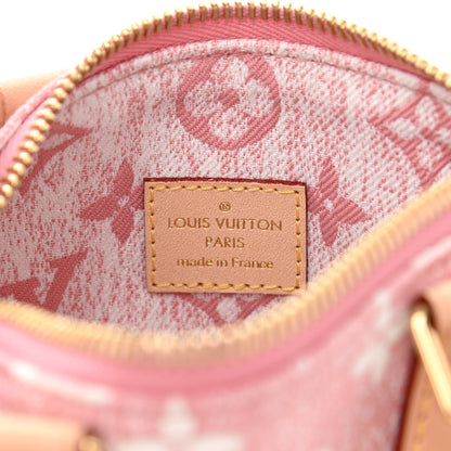 Louis Vuitton Monogram Jacquard Denim Nano Speedy Bandouliere Pink 6 of 7