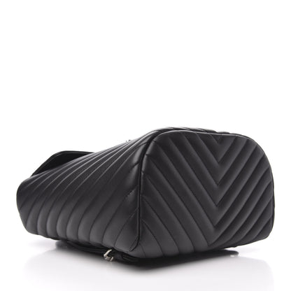 Chanel Calfskin Chevron Quilted Small Urban Spirit Backpack Black 3 of 8