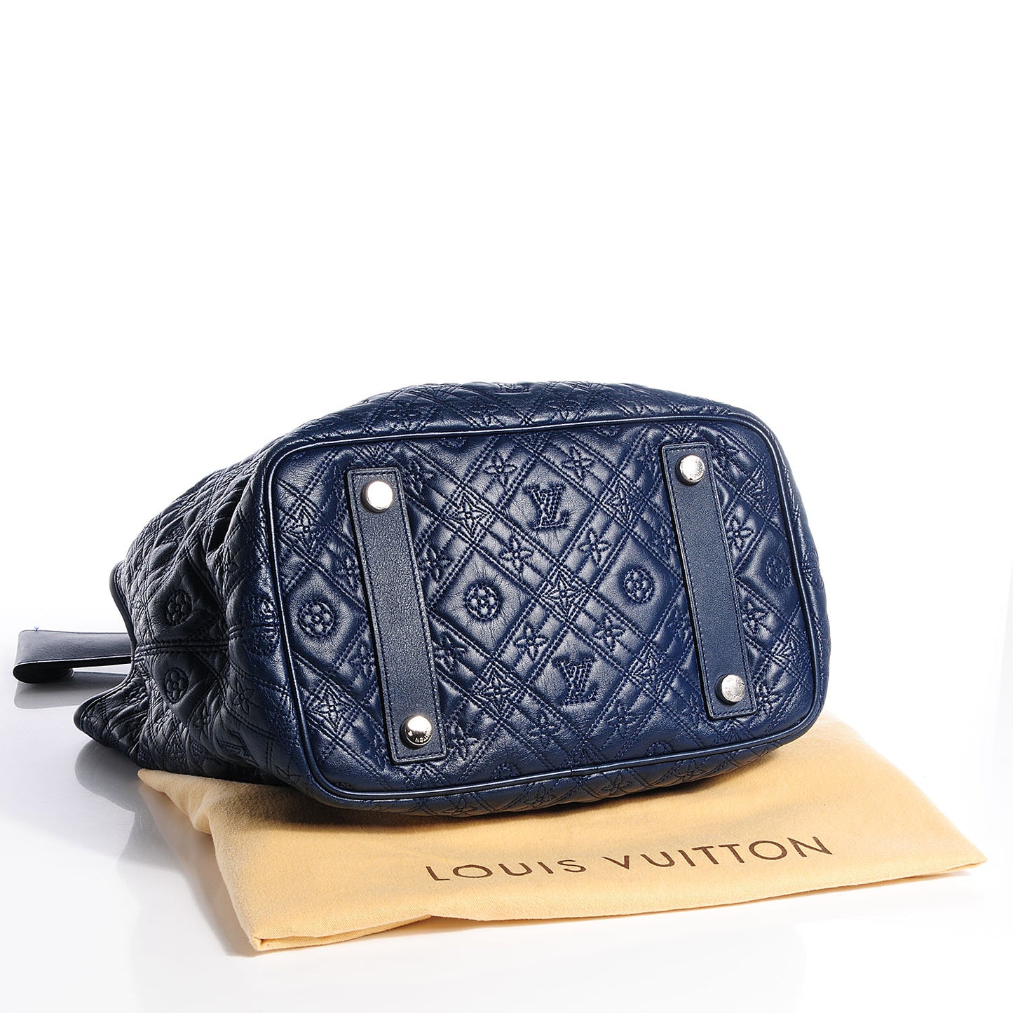 Monogram Lambskin Antheia Lilia GM Indigo