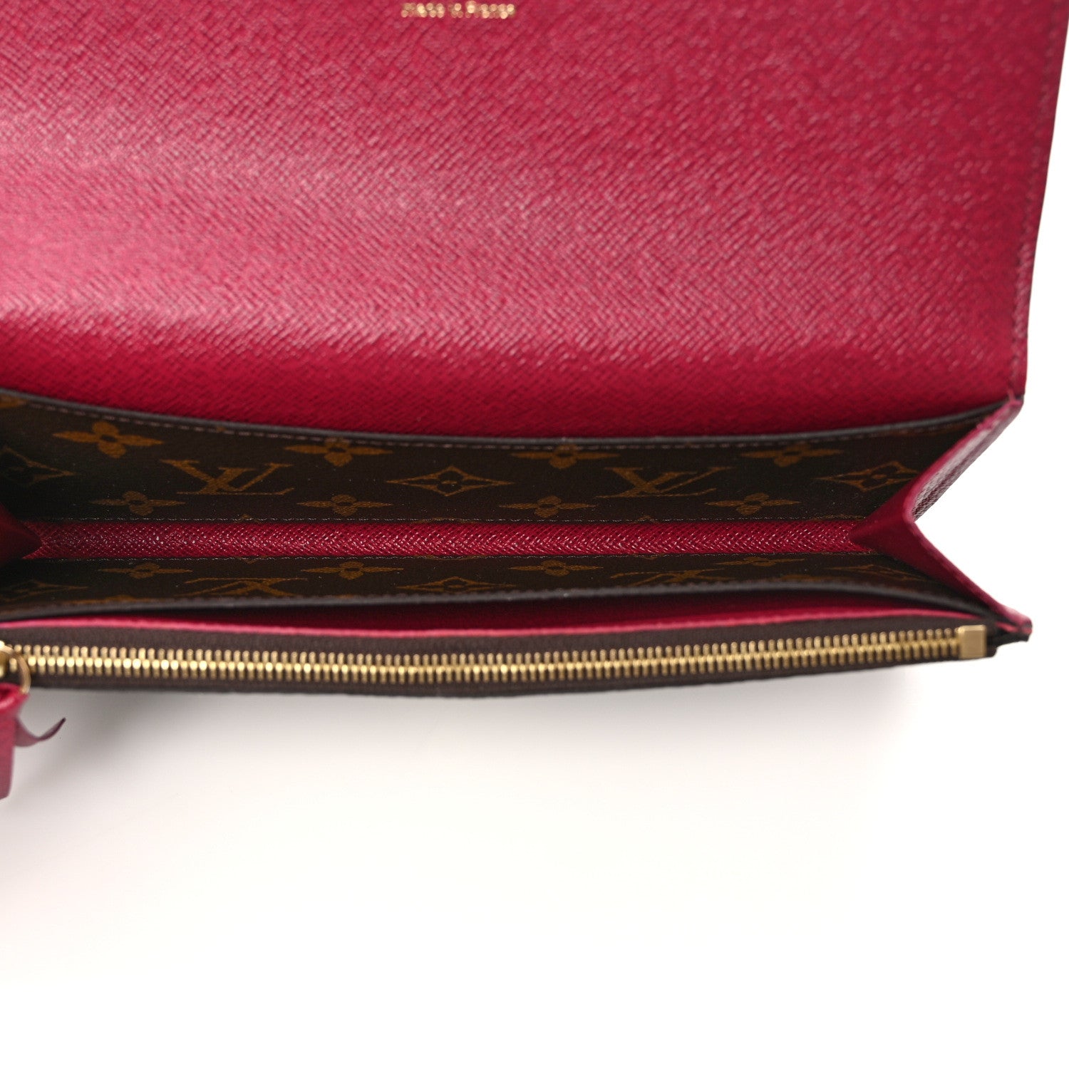 Louis Vuitton Monogram Emilie Wallet Fuchsia 5 of 6