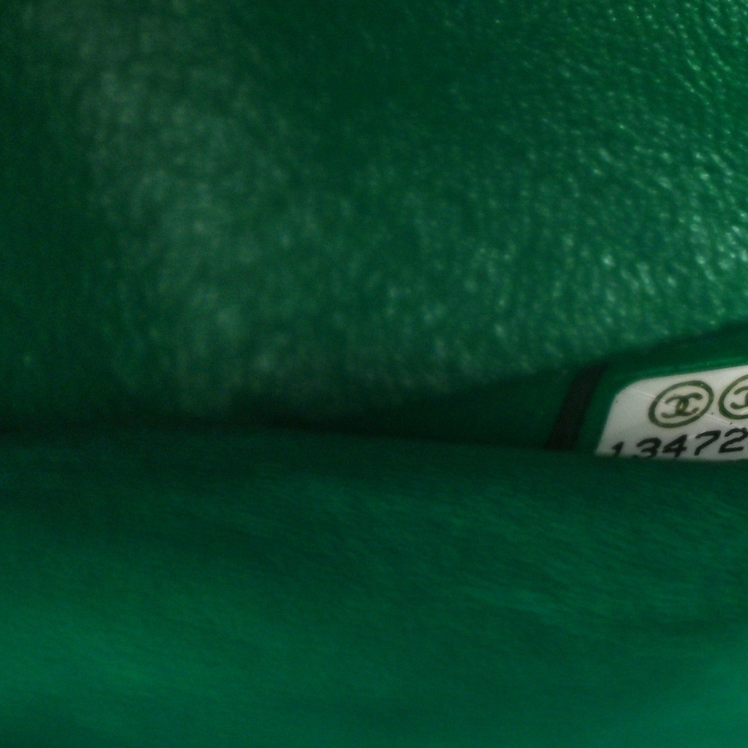 Chanel Lambskin Chevron Quilted Maxi Single Flap Green 7 of 15
