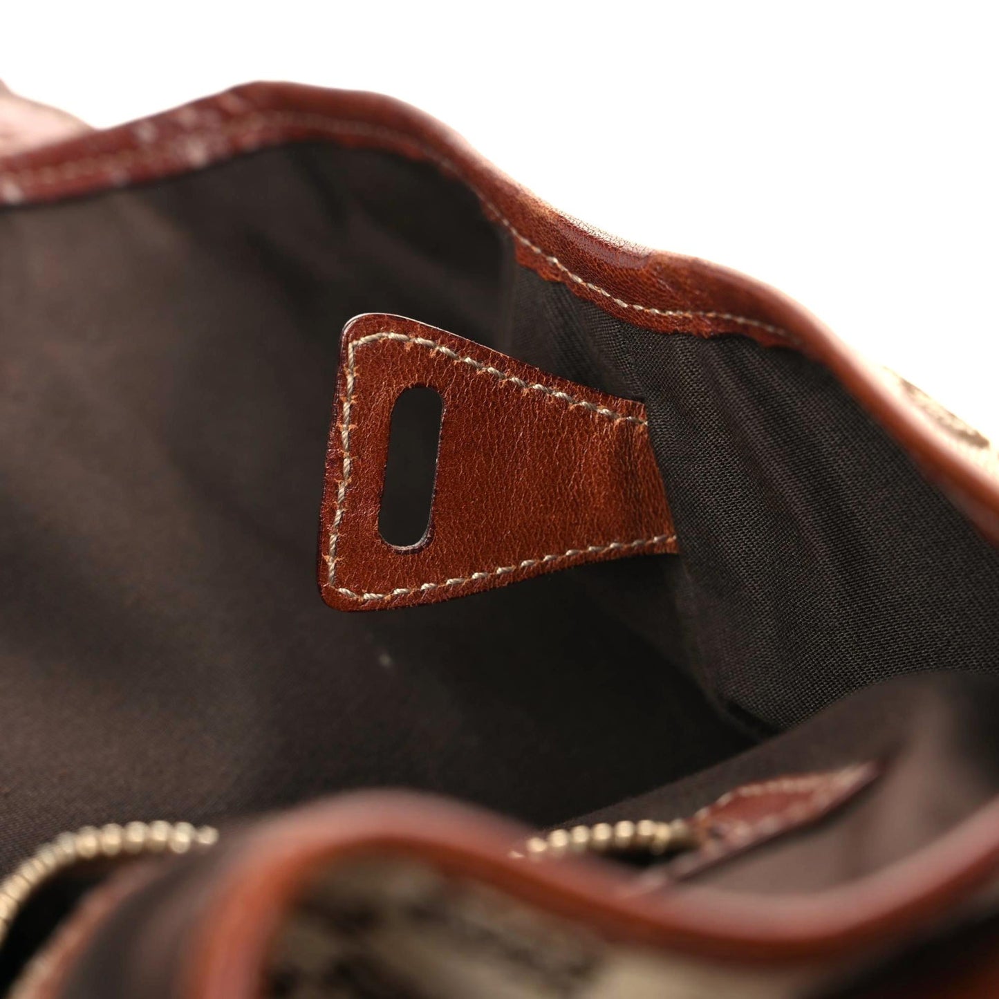 Monogram Medium Pelham Shoulder Bag Brown