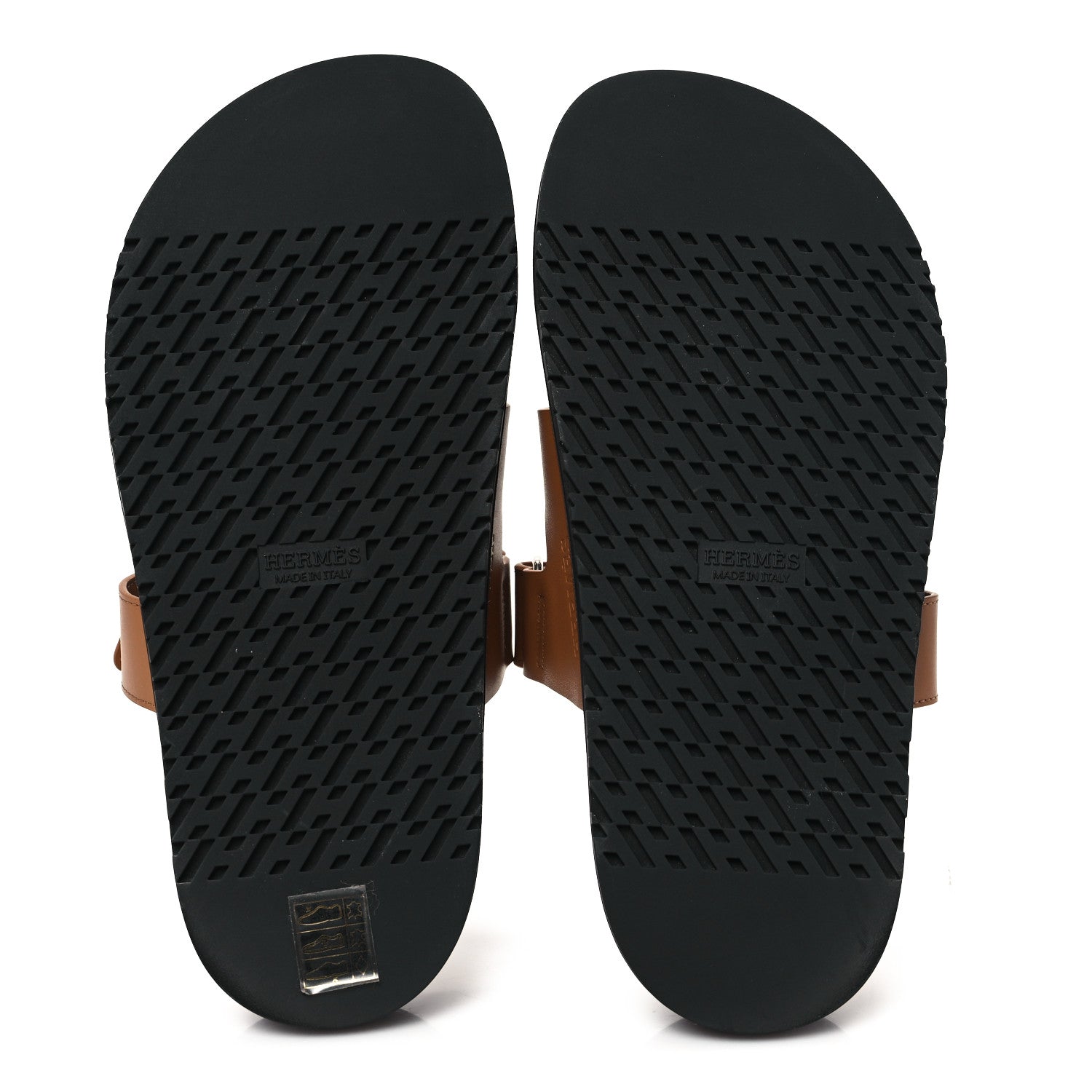 Hermes Calfskin Womens Chypre Sandals 37.5 Naturel 6 of 10