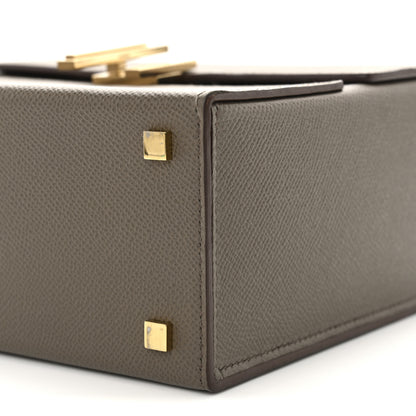 Hermes Epsom Cinhetic Boxy Top Handle Bag Etain 10 of 11