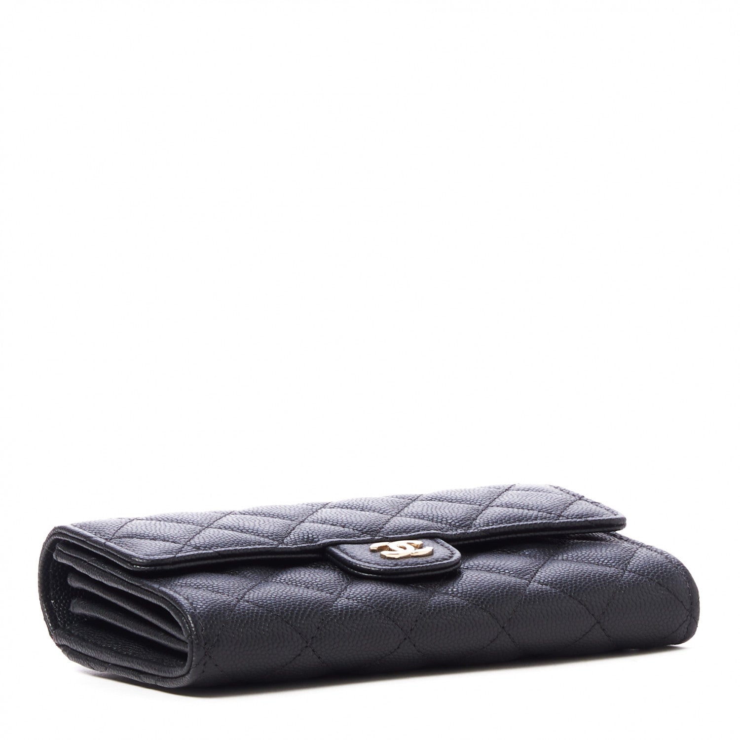 Chanel Caviar Quilted Medium Flap Wallet Black 3 of 9