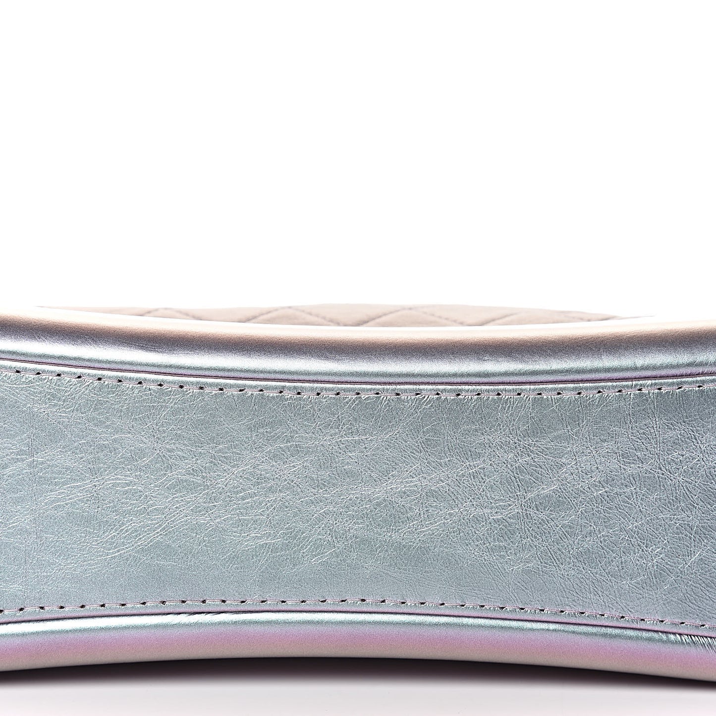 Iridescent Lambskin Calfskin Quilted Medium Gabrielle Hobo Light Purple