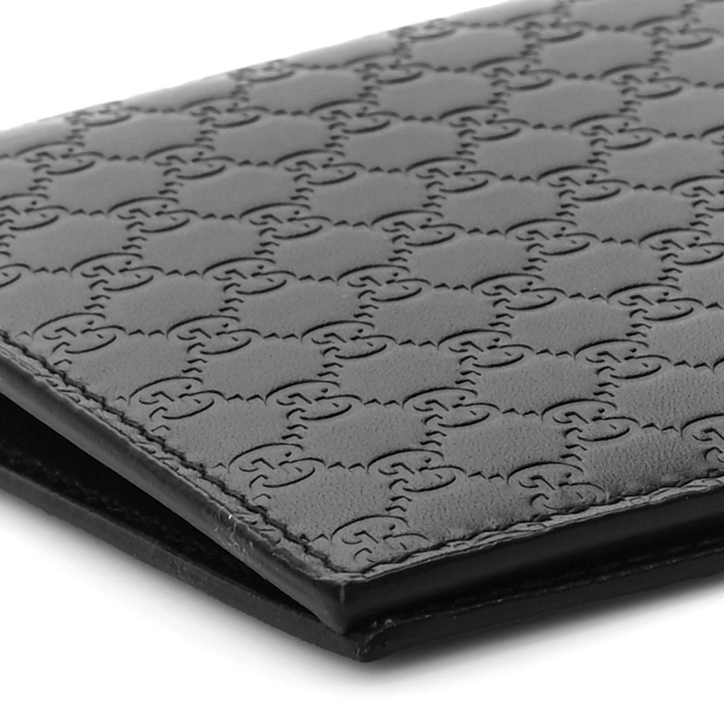 Microguccissima Passport Case Black