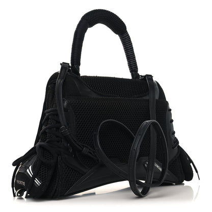Balenciaga Faux Calfskin Fabric Medium Sneakerhead Top Handle Bag Black 3 of 11