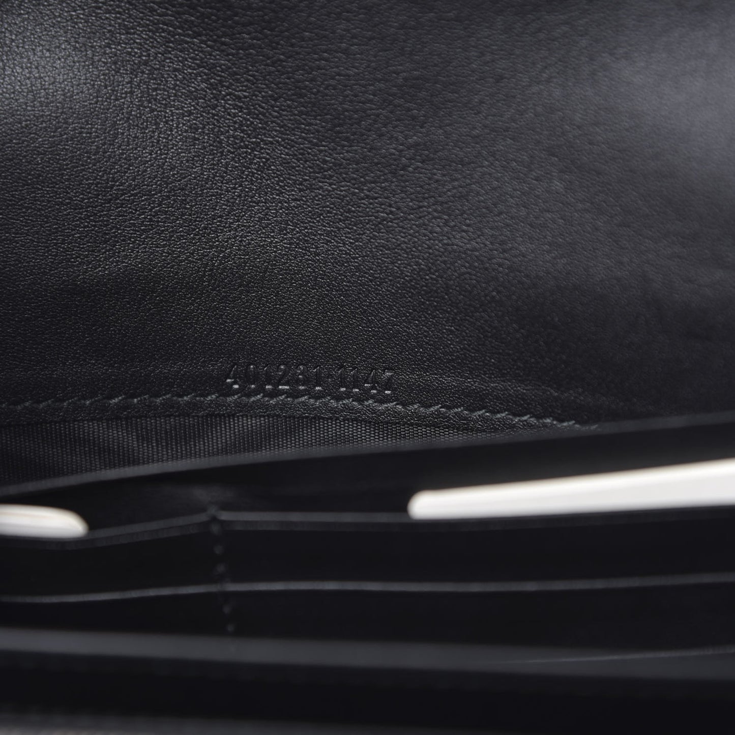 Velvet GG Monogram Mini Dionysus Chain Wallet Black