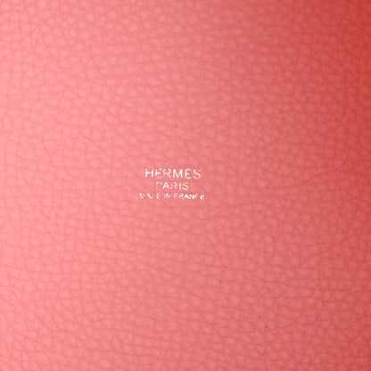 Hermes Taurillon Clemence Picotin Lock 18 PM Rose Sakura 6 of 11
