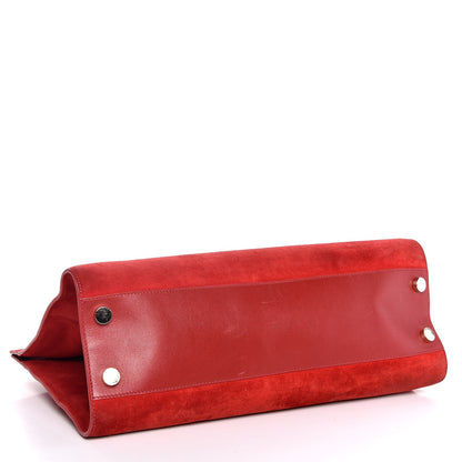 Jimmy Choo Suede Riley Tote Red 4 of 15