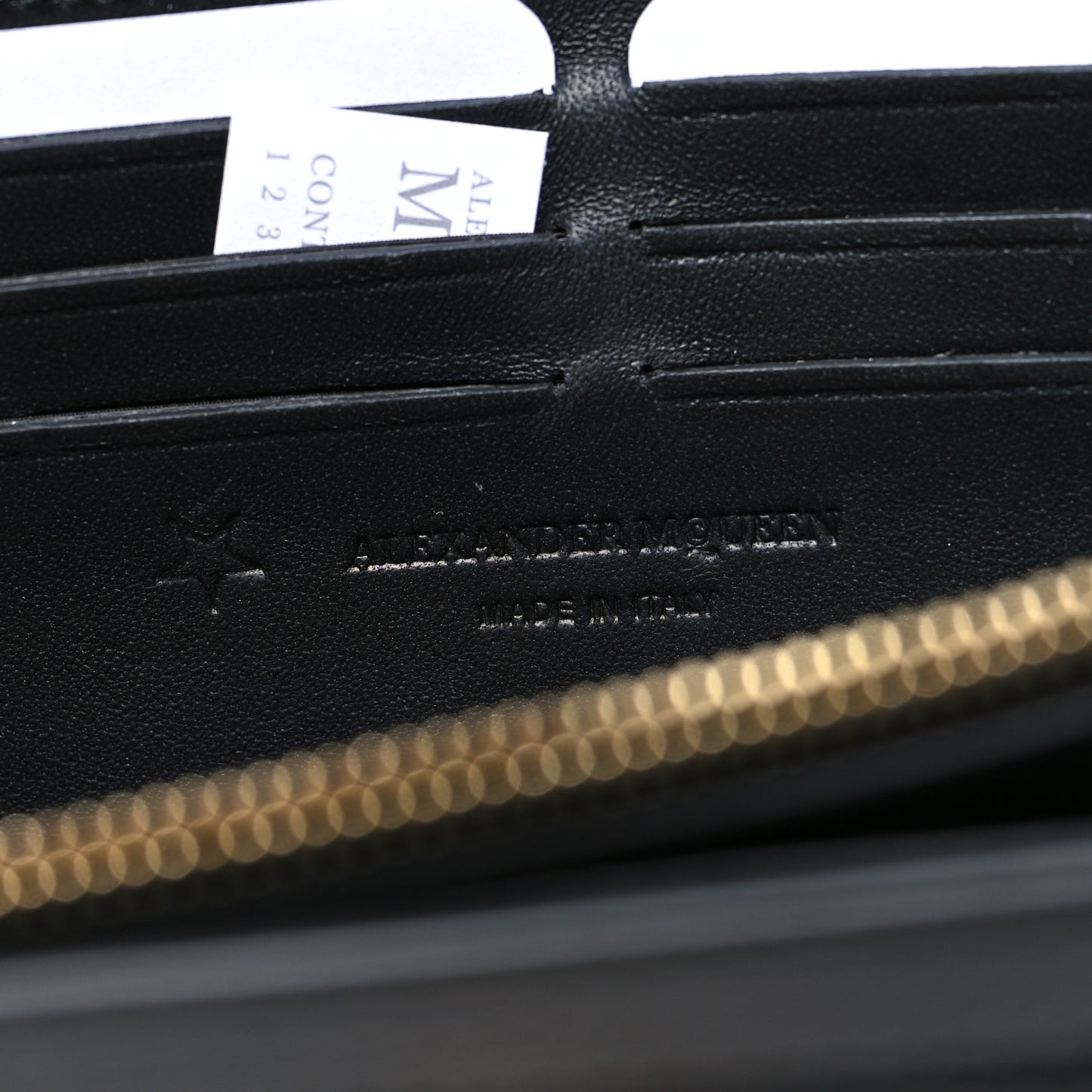 Calfskin Studded Skull Wallet on Chain Black