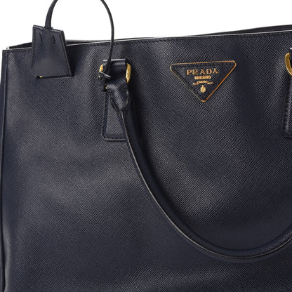 Prada Saffiano Lux Medium Tote Baltico 16 of 20