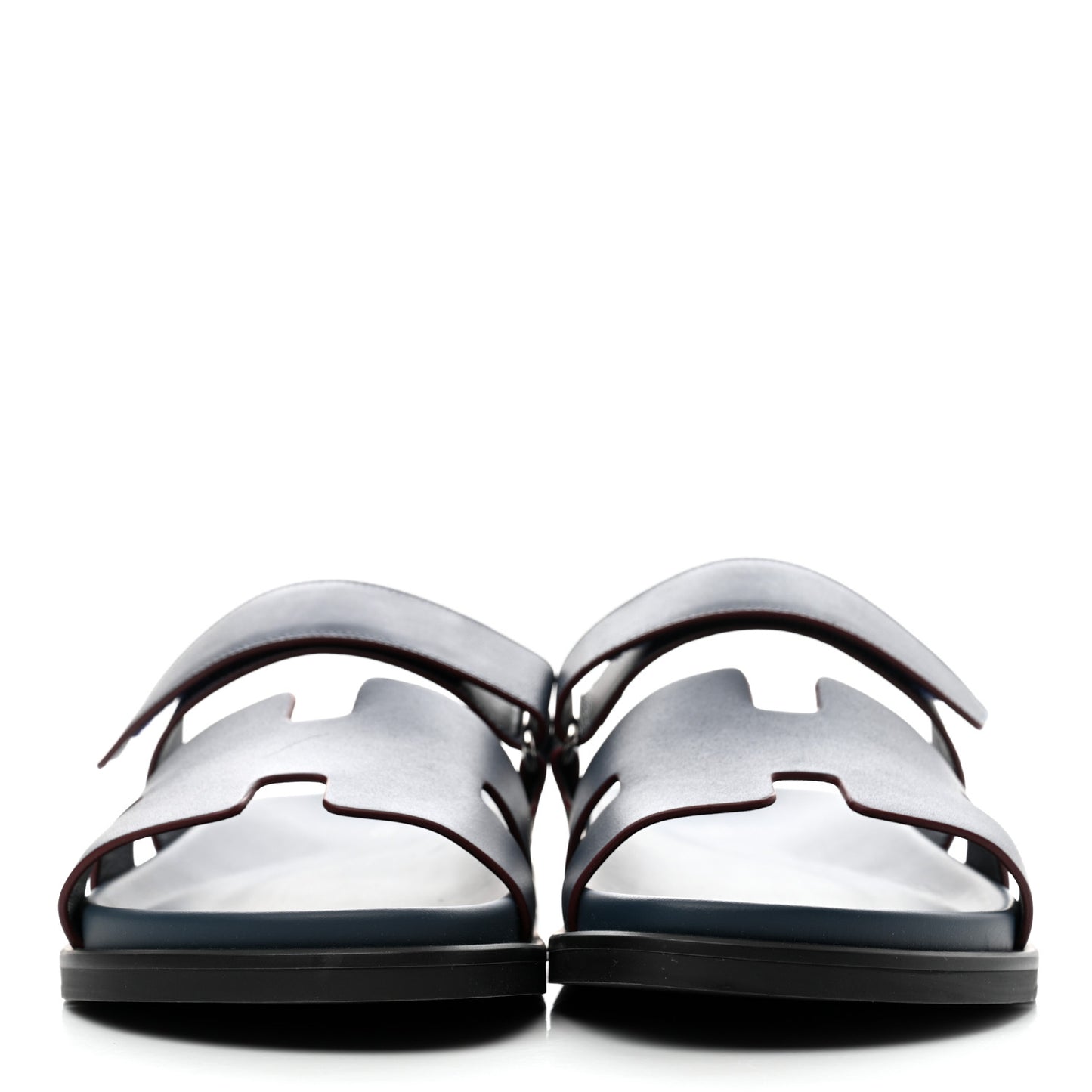Calfskin Mens Chypre Sandals 43.5 Bleu Celeste Bordeaux