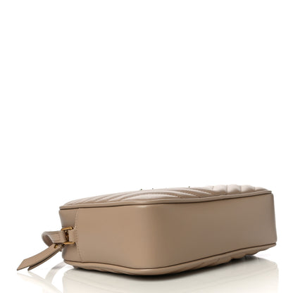 Saint Laurent Calfskin Matelasse Monogram Lou Camera Bag Dark Latte 4 of 10