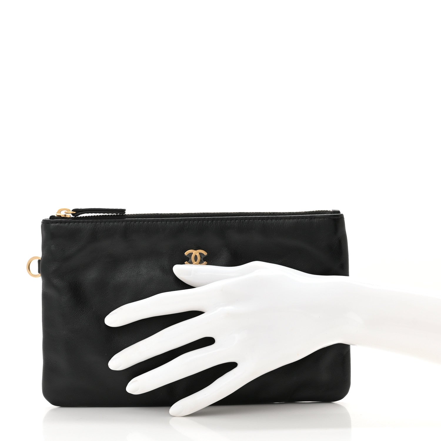 Chanel Shiny Calfskin Chanel 22 Removable Pouch Black 2 of 5