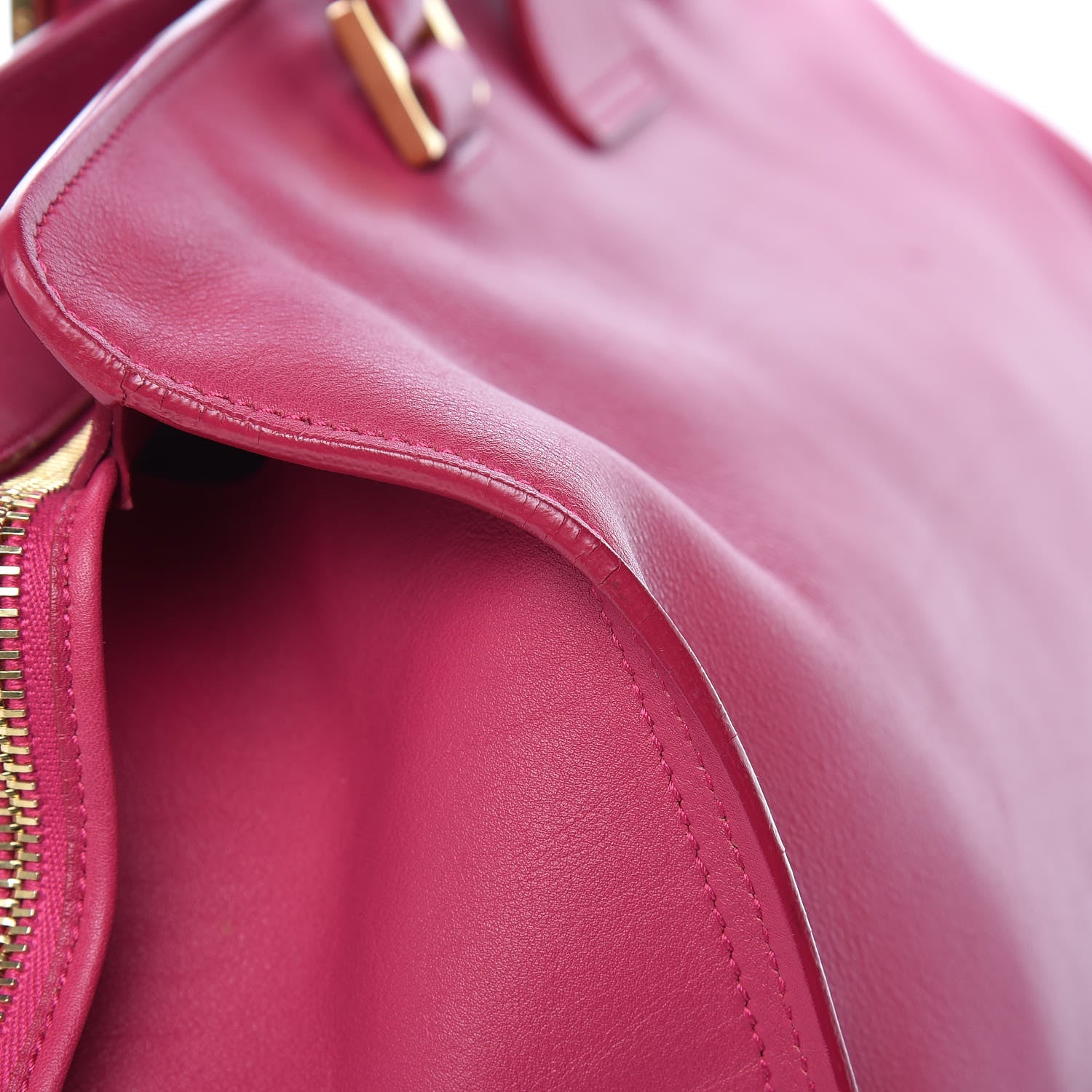 Saint Laurent Calfskin Medium Classic Y Cabas Fuchsia 13 of 19