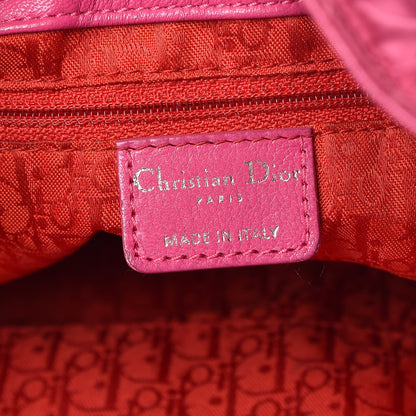 Christian Dior Satin Cannage Drawstring Bag Pink 6 of 12