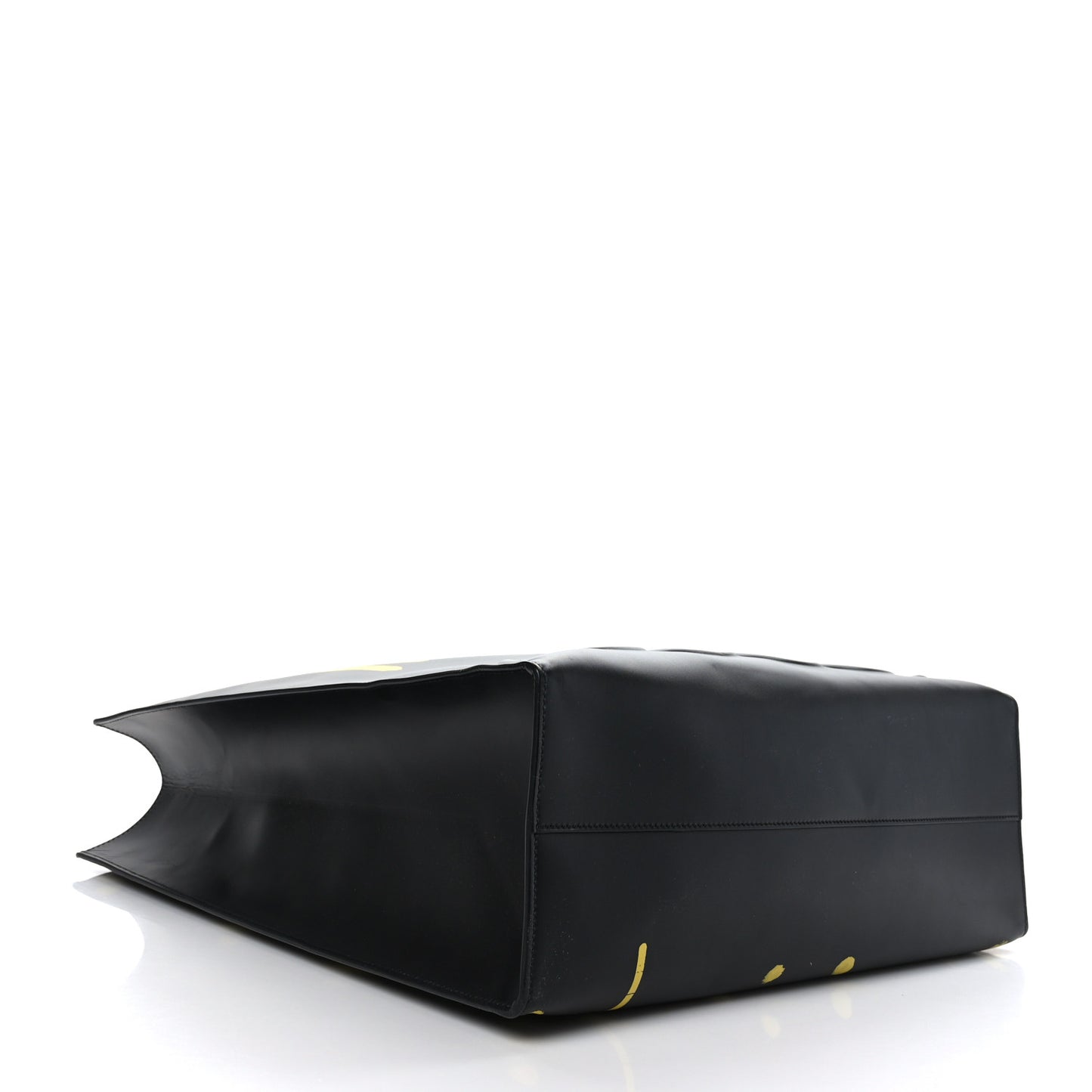 Calfskin GucciGhost Real Large XL Tote Black Yellow