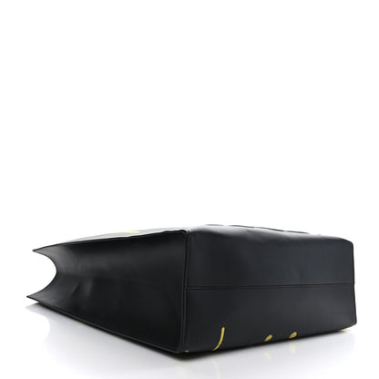 Gucci Calfskin GucciGhost Real Large XL Tote Black Yellow 4 of 9