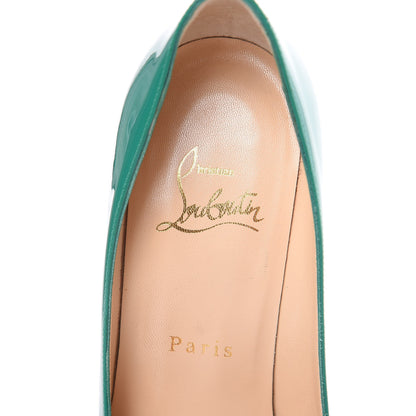 Christian Louboutin Patent Decollete 554 100 Pumps 35.5 Mint 7 of 12