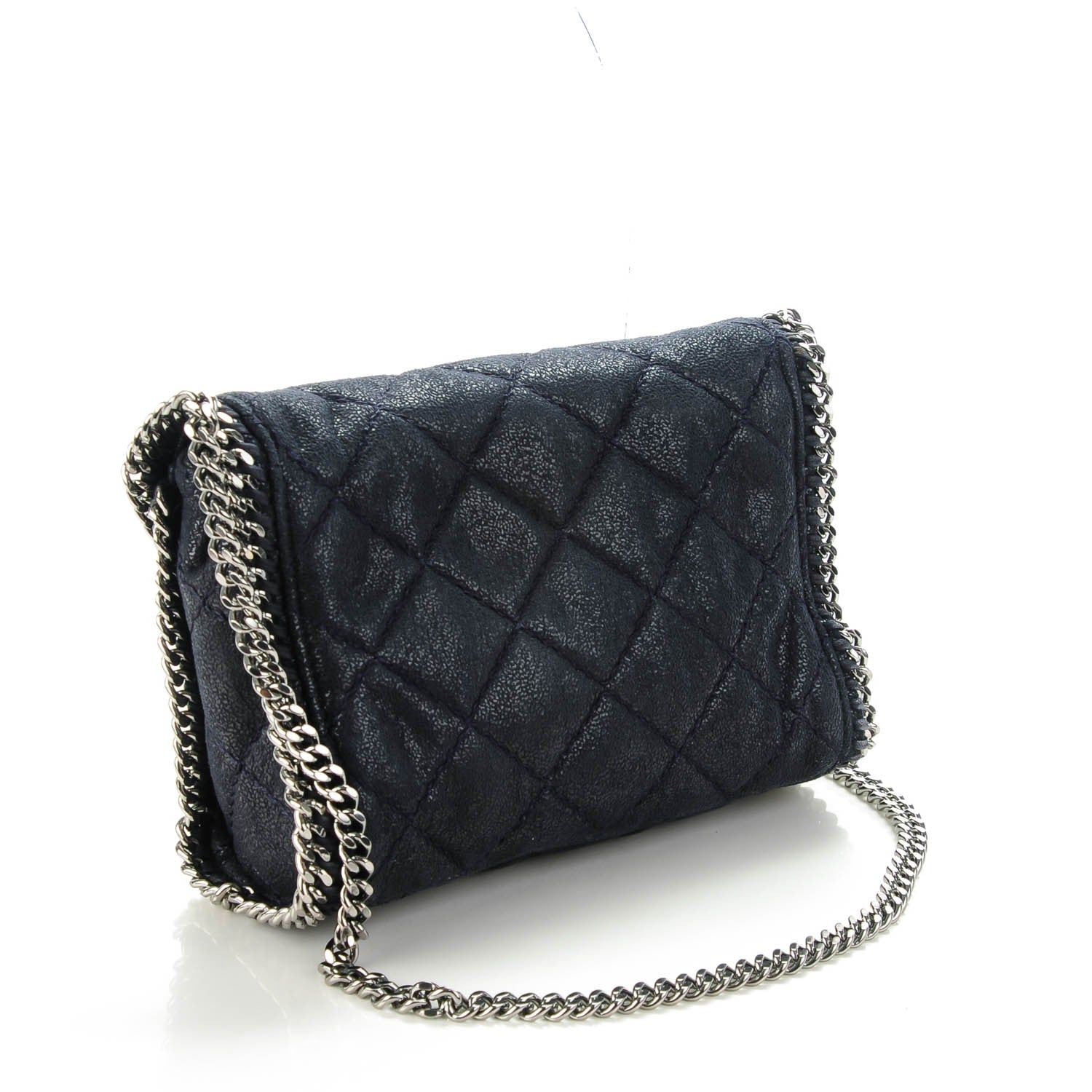 Stella McCartney Shaggy Deer Quilted Mini Falabella Shoulder Bag Black 3 of 8