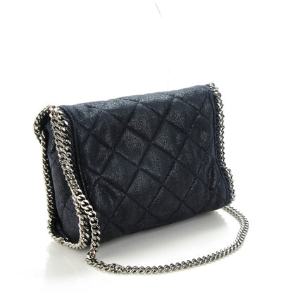 Stella McCartney Shaggy Deer Quilted Mini Falabella Shoulder Bag Black 3 of 8