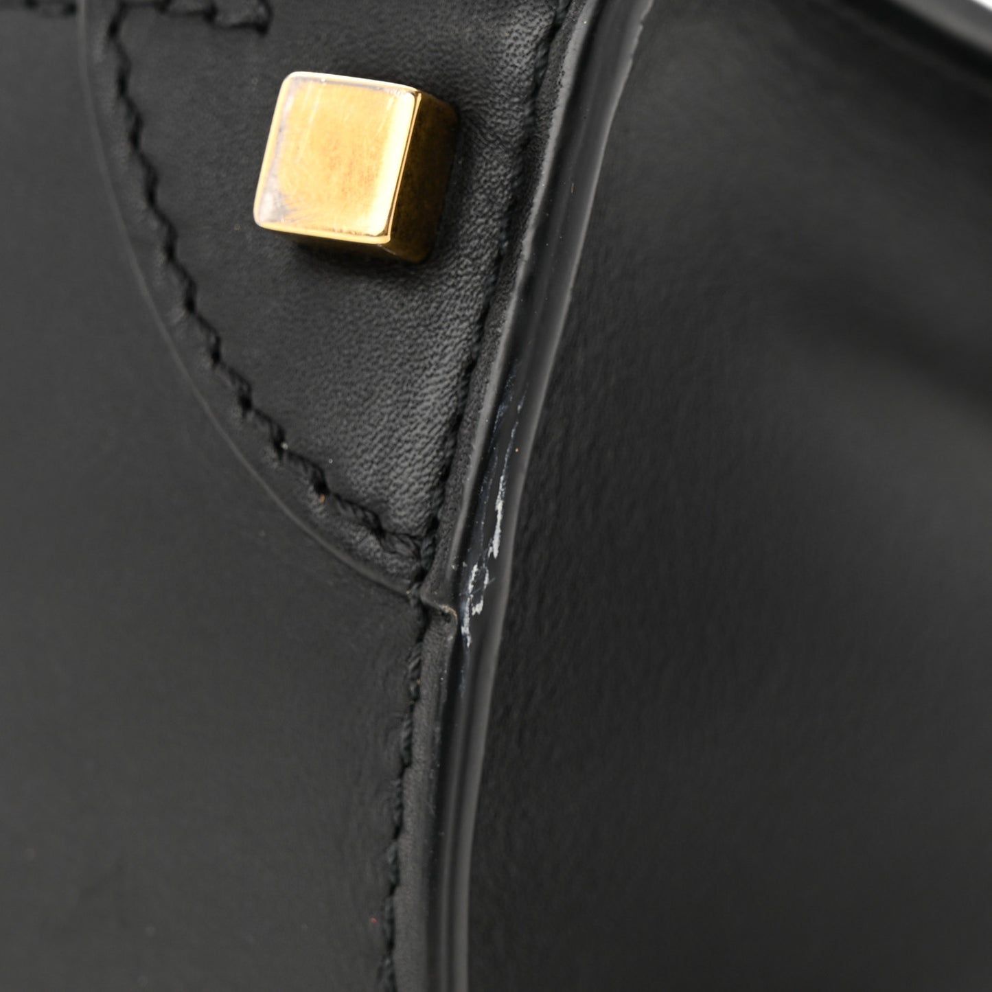Smooth Calfskin Micro Luggage Black
