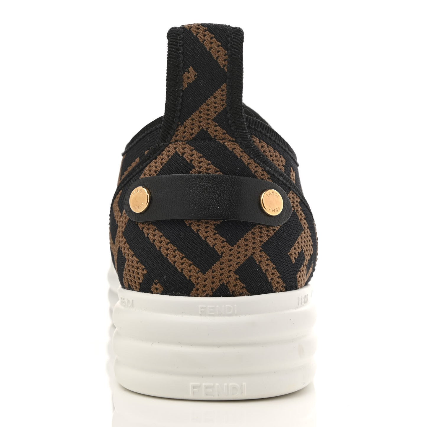 Fabric FF Micro-Perforated Rise Low Top Sneakers 36.5 Tobacco Black