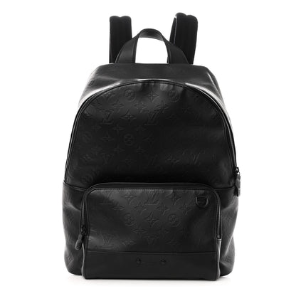 Louis Vuitton Calfskin Monogram Shadow Racer Backpack Black 1 of 9