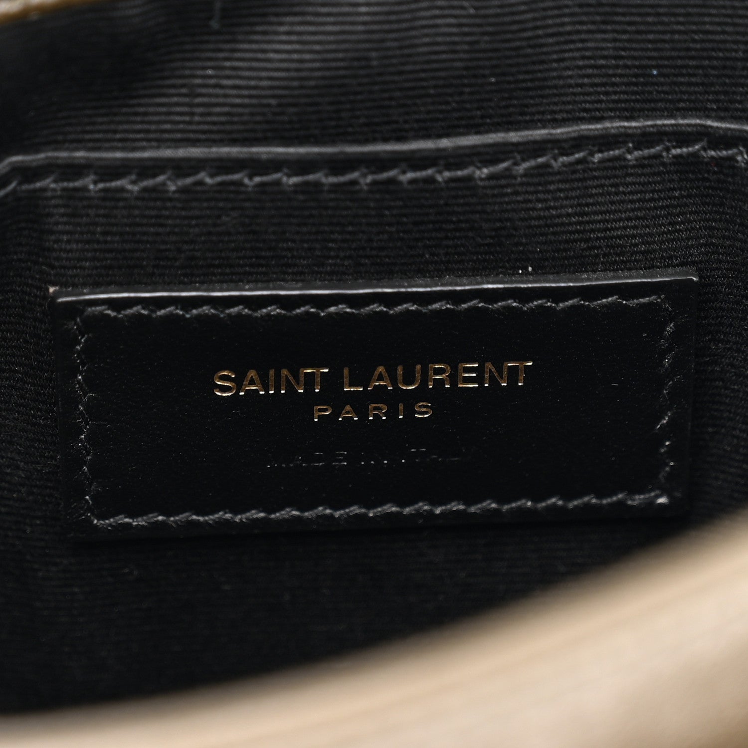 Saint Laurent Grained Lambskin Monogram Mini Niki Chain Satchel Light Musk 6 of 11