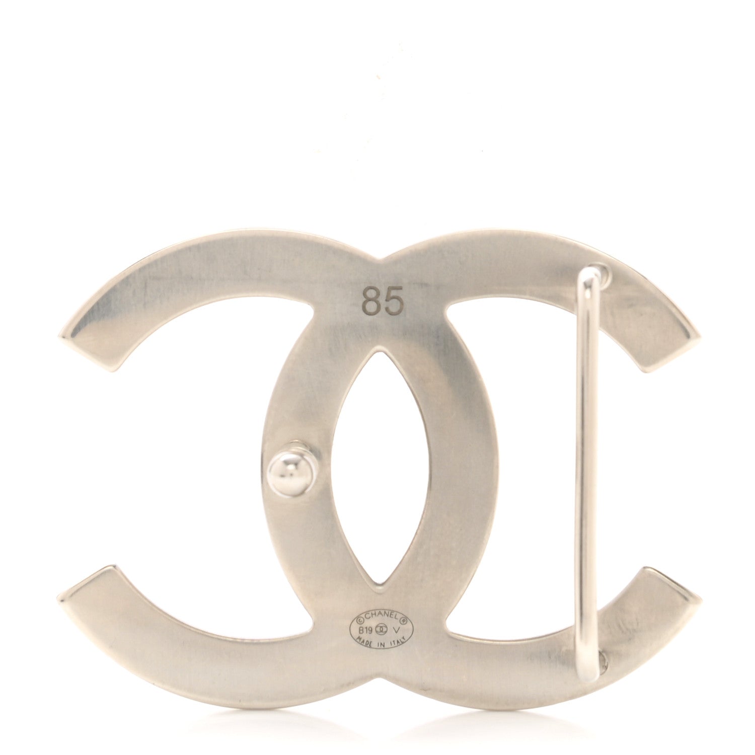 Chanel Calfskin CC Reversible Belt 85 Black Burgundy 3 of 5