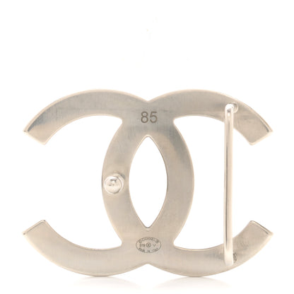 Chanel Calfskin CC Reversible Belt 85 Black Burgundy 3 of 5