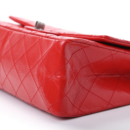 Chanel Aged Glazed Calfskin Quilted 2.55 Reissue 226 Flap Red 7 of 10