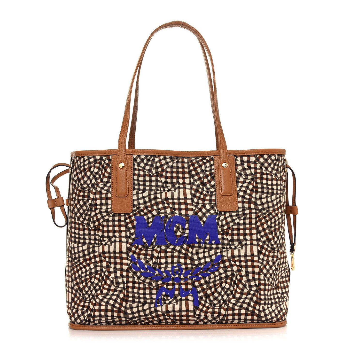 Visetos Medium Liz Reversible Shopper Tote Cognac