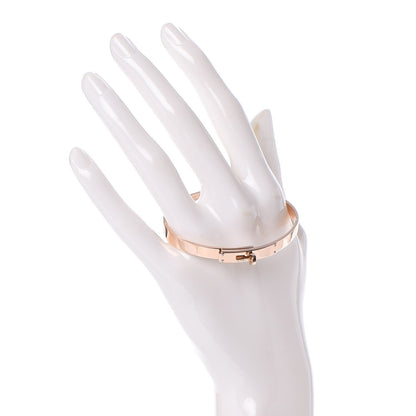Hermes 18K Rose Gold Diamond PM Kelly Bracelet SH 2 of 4