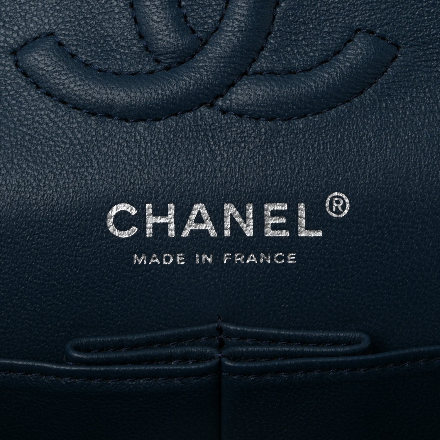 Chanel Lambskin Quilted Small Double Flap Navy 6 of 10